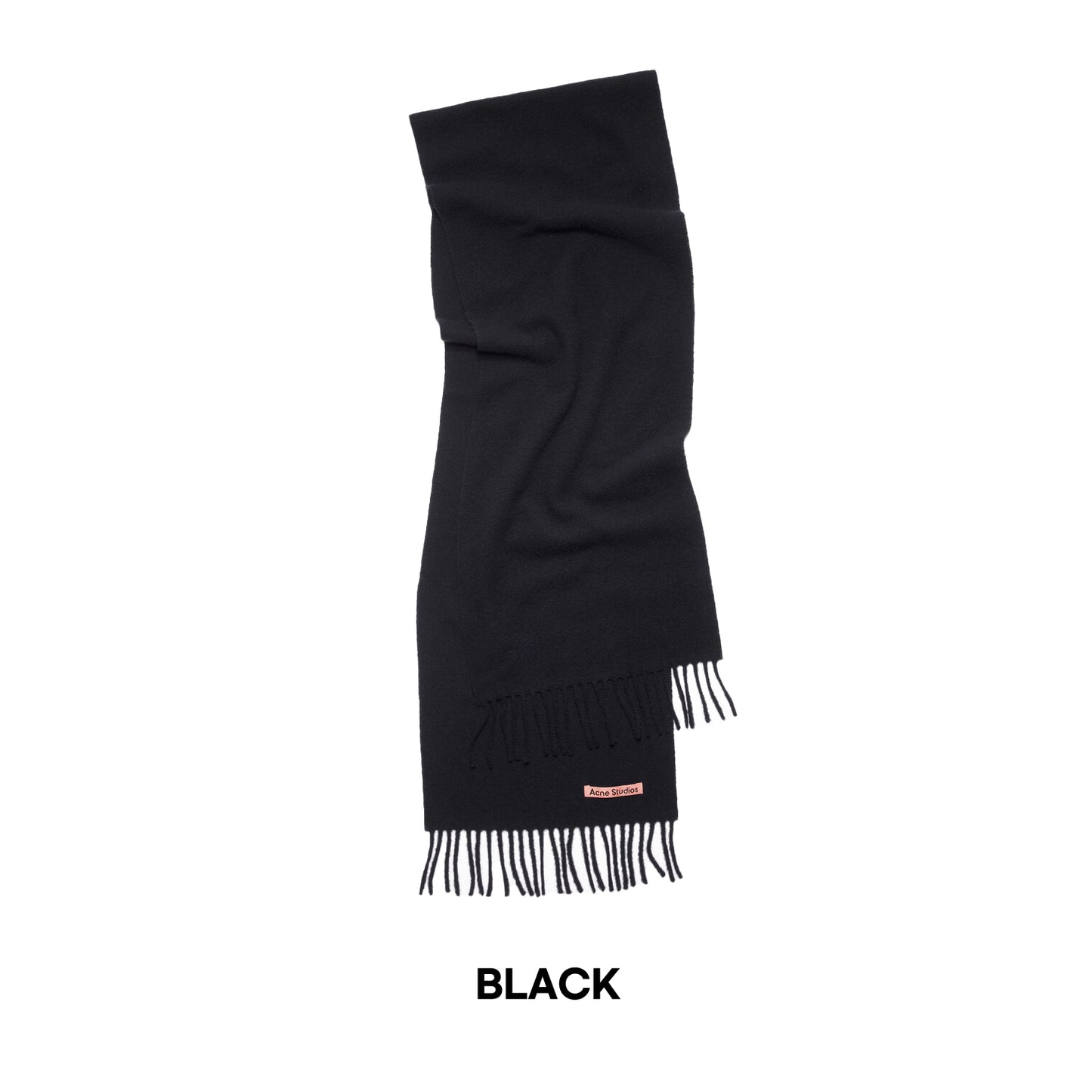 FRINGE WOOL SCARF - SKINNY