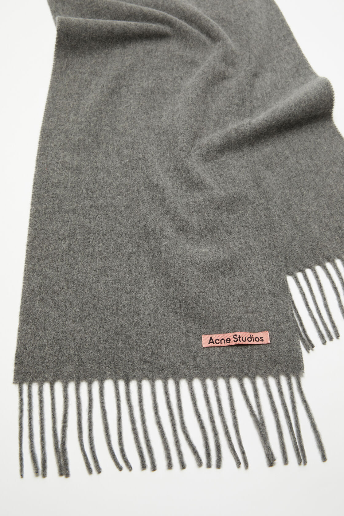 FRINGE WOOL SCARF - SKINNY
