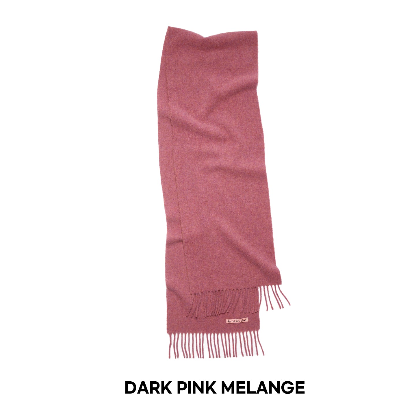FRINGE WOOL SCARF - SKINNY