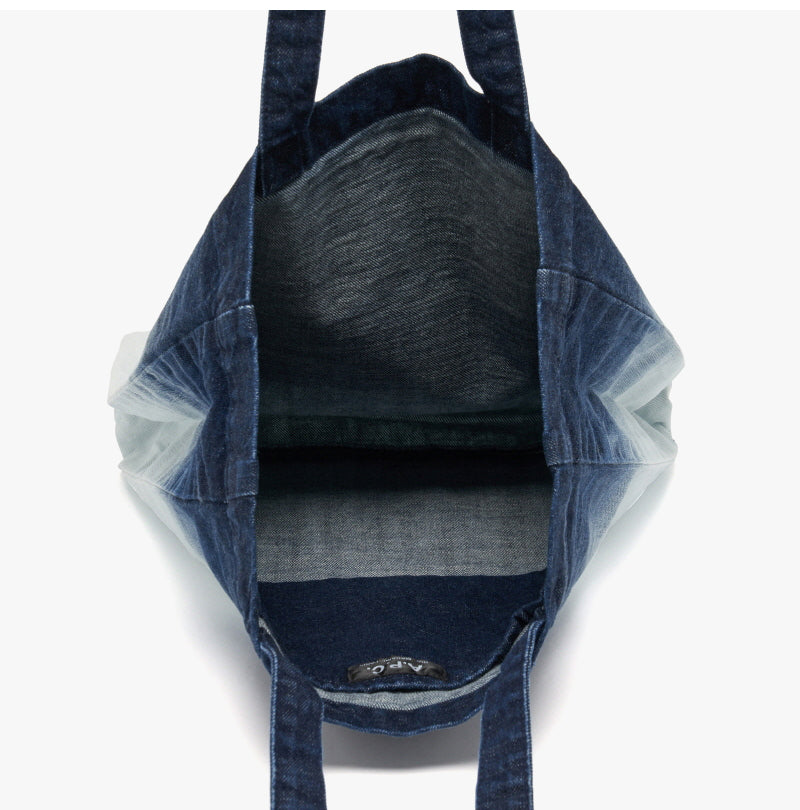A.P.C. Ombre Denim Logo Tote (COFDL-M61442)