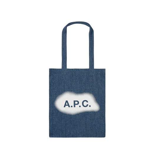 A.P.C. Spray Logo Denim Tote (COGEK-M61442)