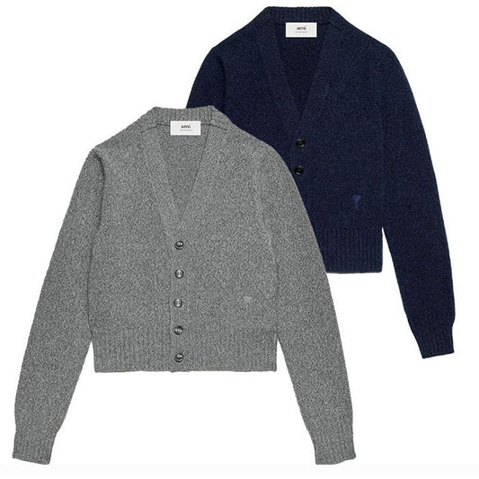 AMI Cashmere V-Neck Cardigan (FKC127.005)