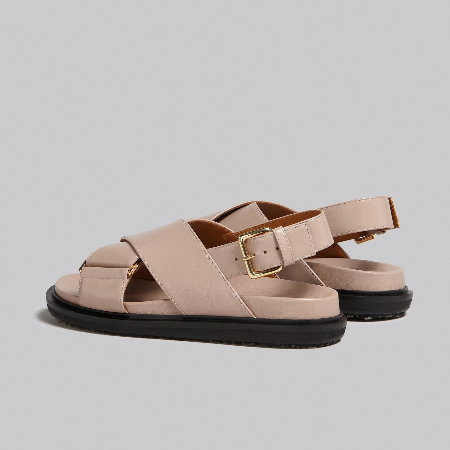 Marni Fussbett Leather Cross-Strap Sandals (FBMS005201 P3614)