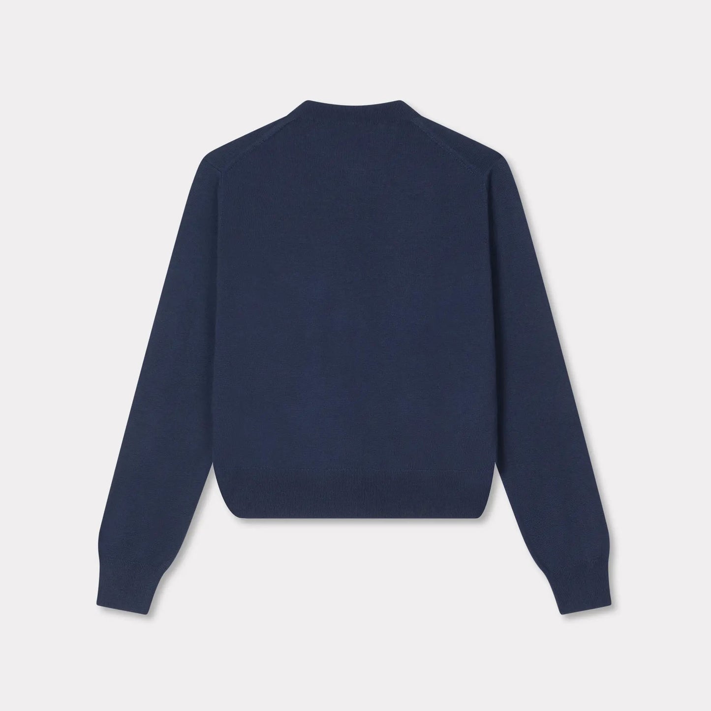 Kenzo Boke Flower Embroidered Merino Wool Cardigan (FG52CA7293LB)