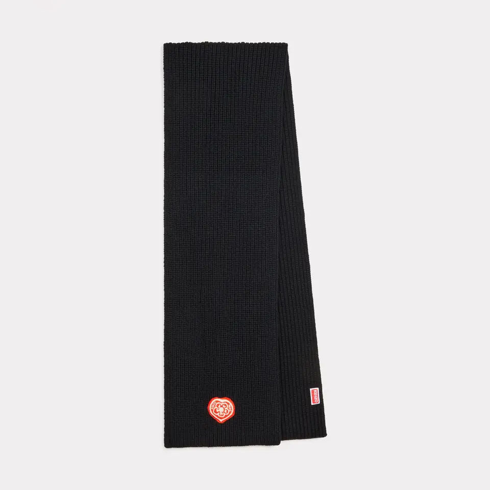 Kenzo Boke Heart Embroidered Scarf PFG58EU310KWC.99