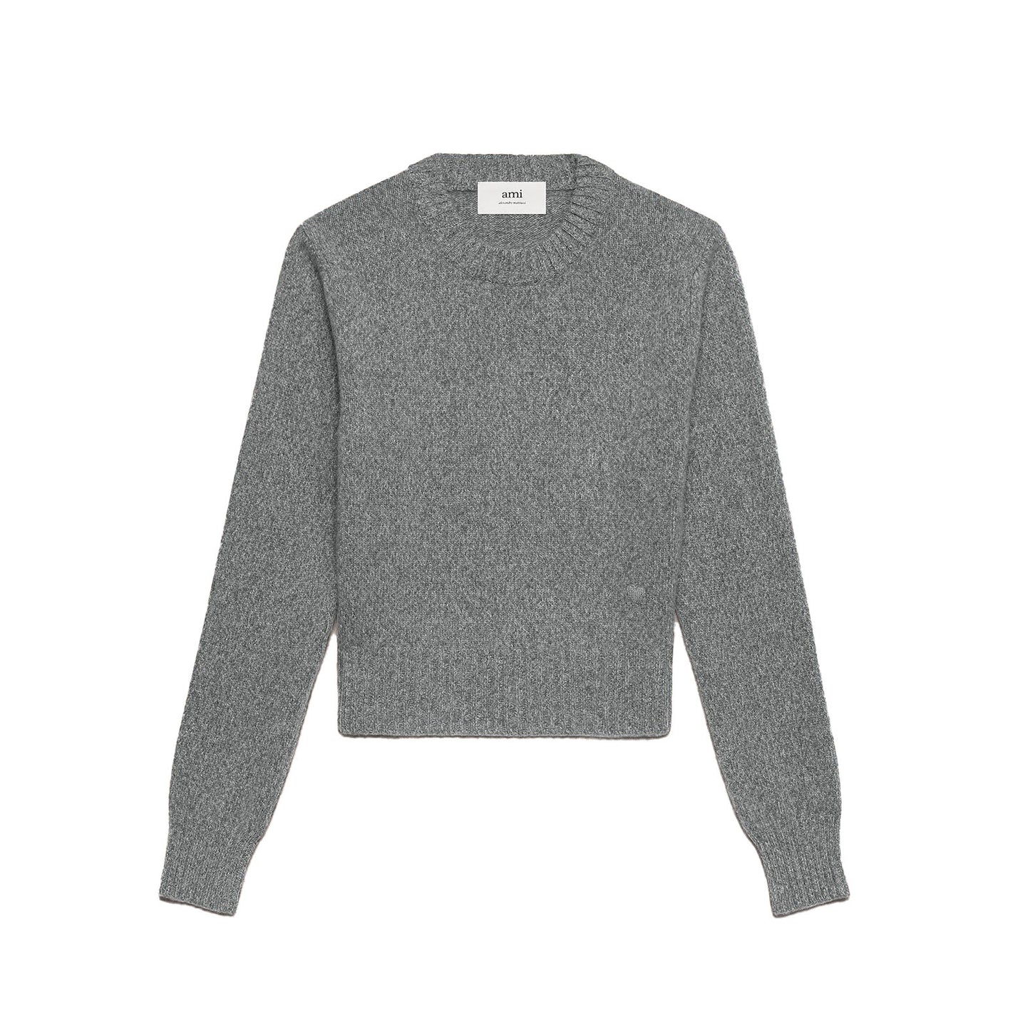 AMI Tonal Heart Logo Cashmere Knit Sweater (FKS127.005)