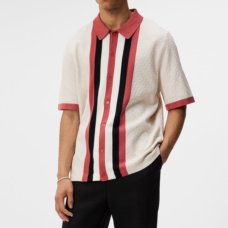 J.Lindeberg Rayan Jacquard Monogram Shirt (FMKW10426)