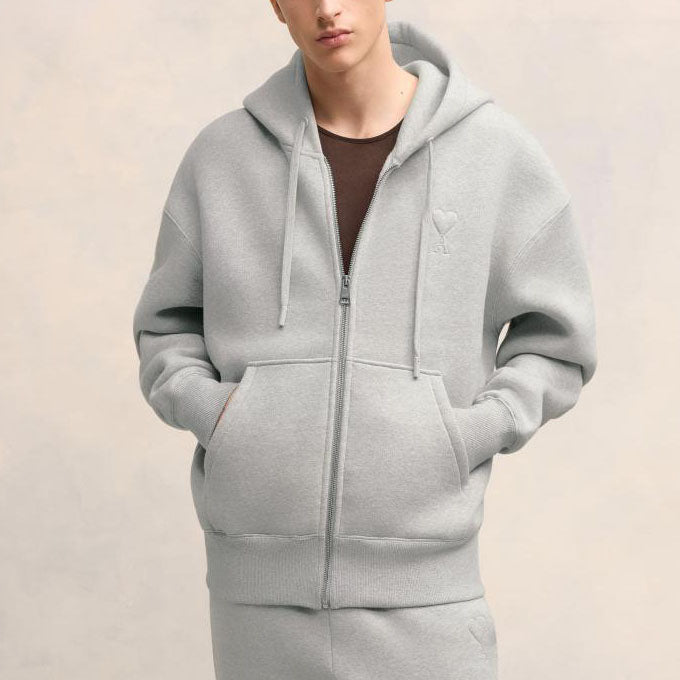 AMI De Coeur Zipped Hoodie (USW427.749)
