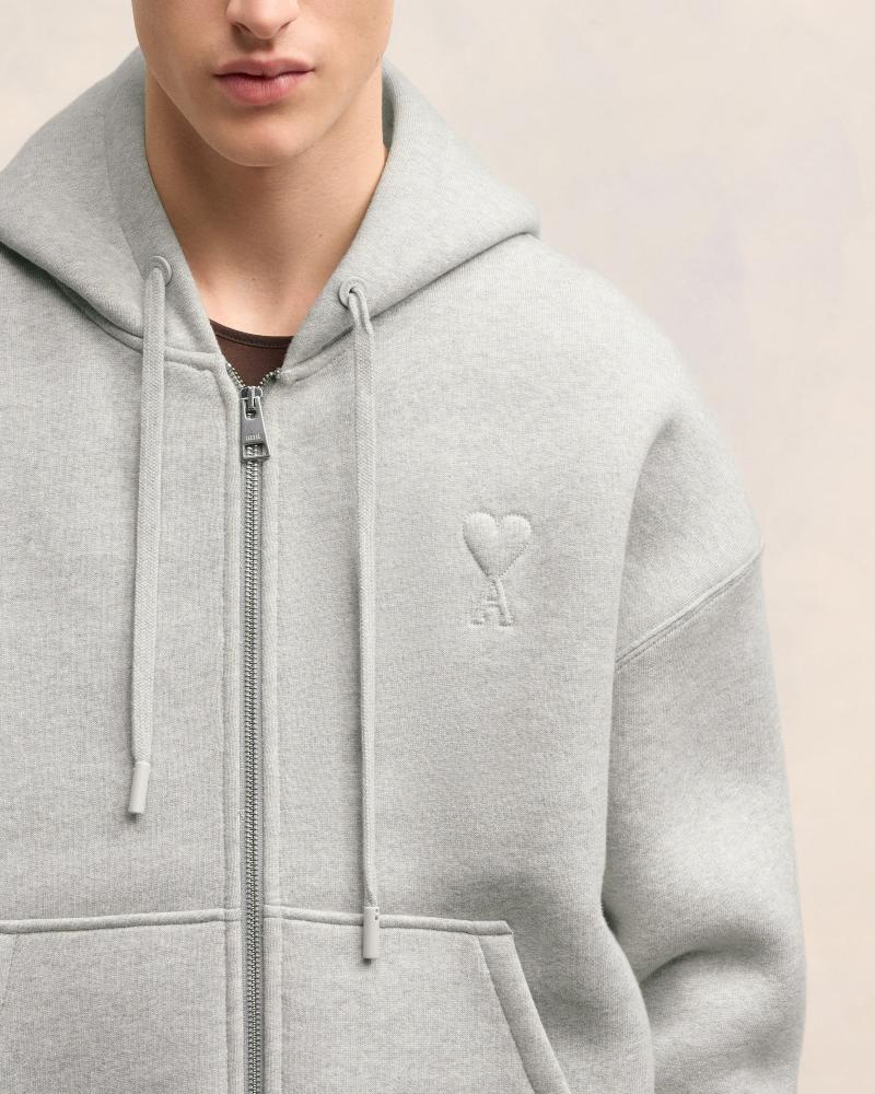AMI De Coeur Zipped Hoodie (USW427.749)