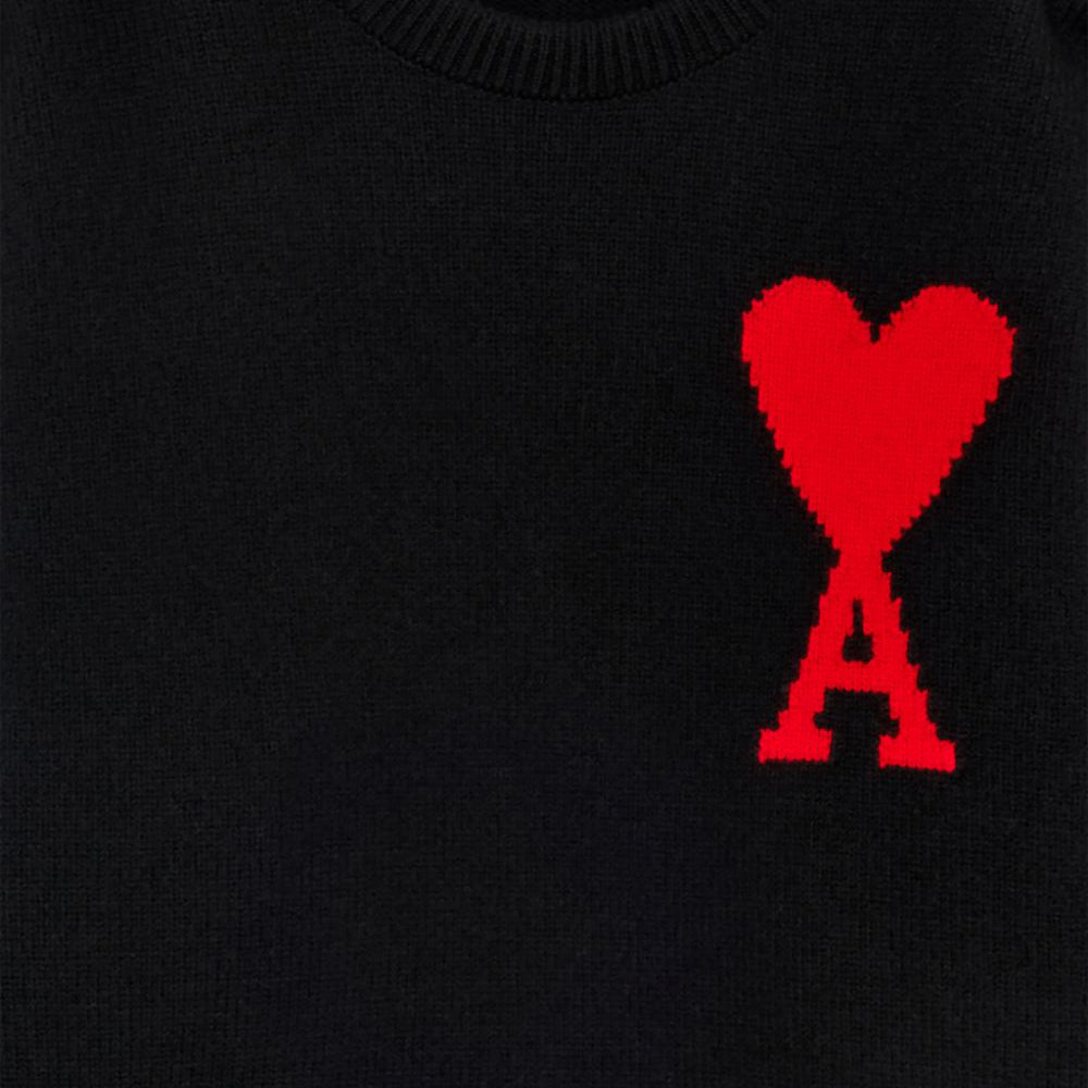 AMI Big Heart Logo Oversized Knit Sweater (H21K009.018)
