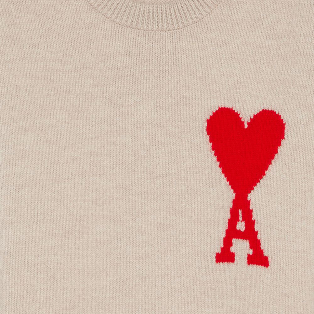 AMI Big Heart Logo Oversized Knit Sweater (H21K009.018)