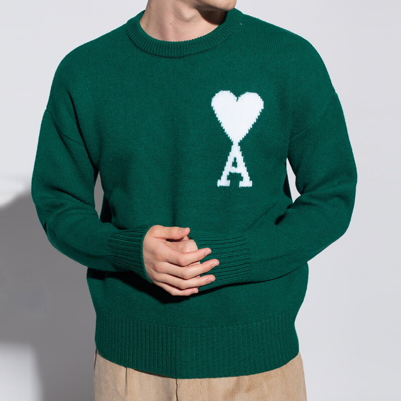 Ami de Coeur Wool Crewneck Sweater (H21K019.018)
