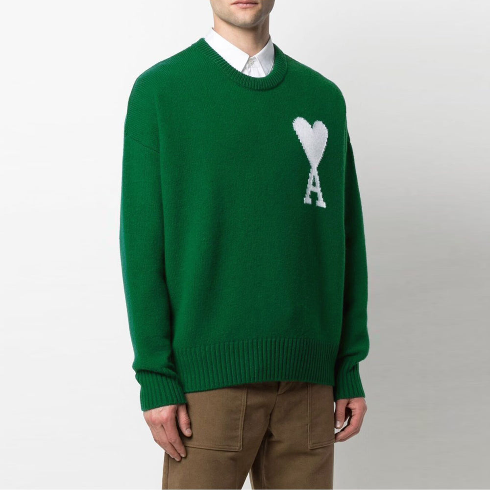 Ami de Coeur Wool Crewneck Sweater (H21K019.018)