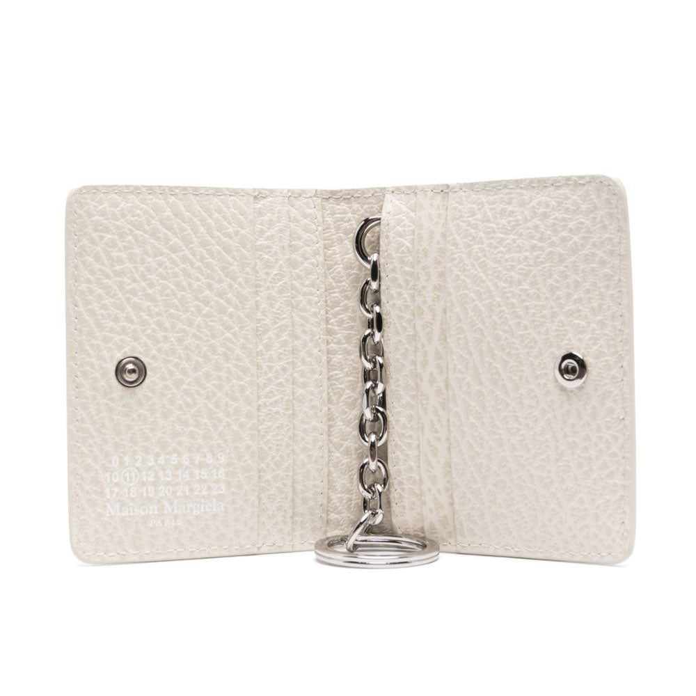 Maison Margiela Four Stitches Card Holder with Key Ring (S56UI0128 P4455)