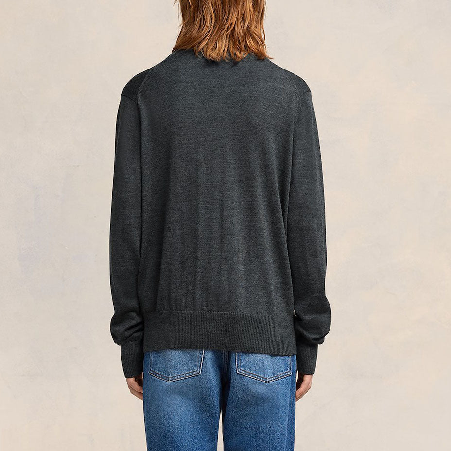 AMI Small Heart Logo Cardigan (HKC111.KN0025)