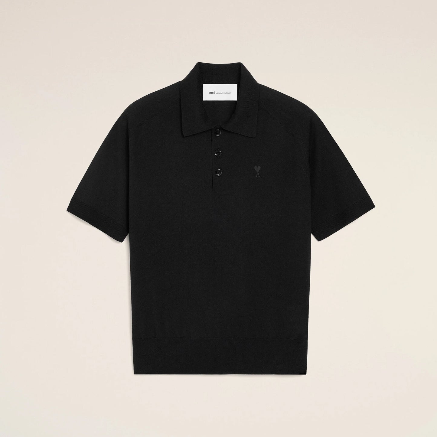 AMI Paris Quota Polo with Contrasted Ami de Coeur HPL438.KN0039