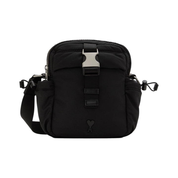 AMI Paris Compact Technical Crossbody Bag with Buckle (ULL181.AW0021)