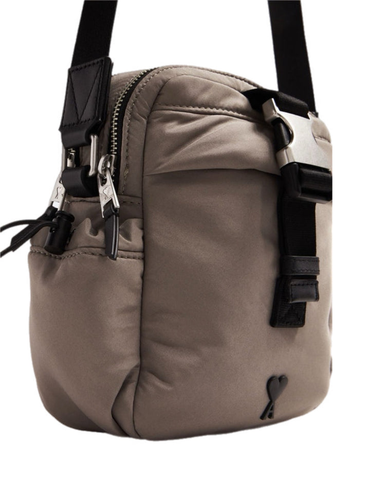 AMI Paris Compact Technical Crossbody Bag with Buckle (ULL181.AW0021)