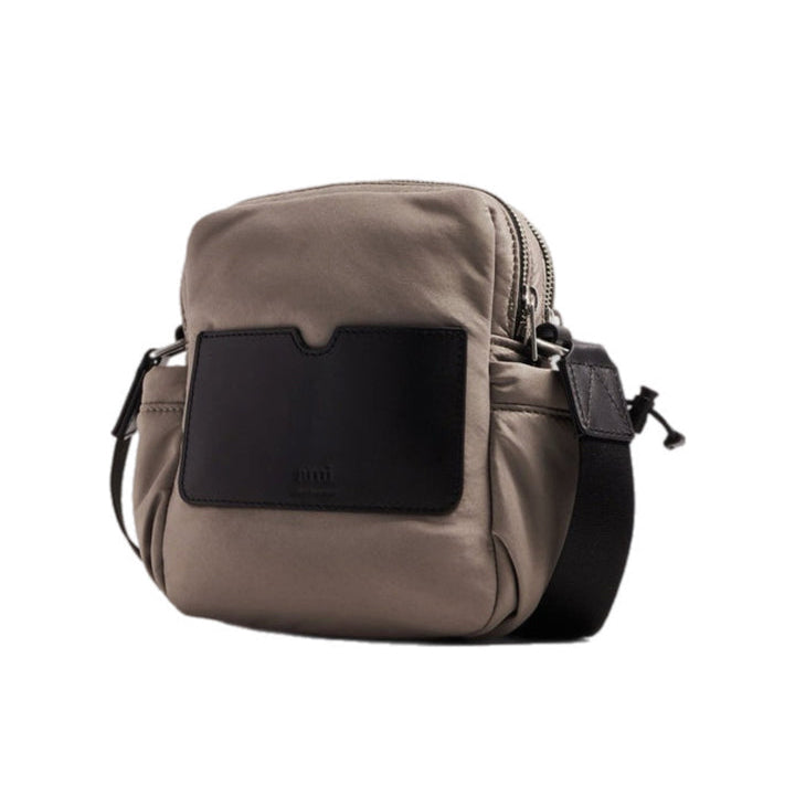 AMI Paris Compact Technical Crossbody Bag with Buckle (ULL181.AW0021)