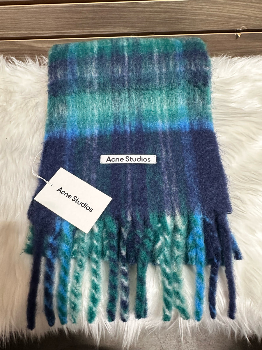Acne Studios Mohair Check Scarf  (FN-UX-SCAR000458)