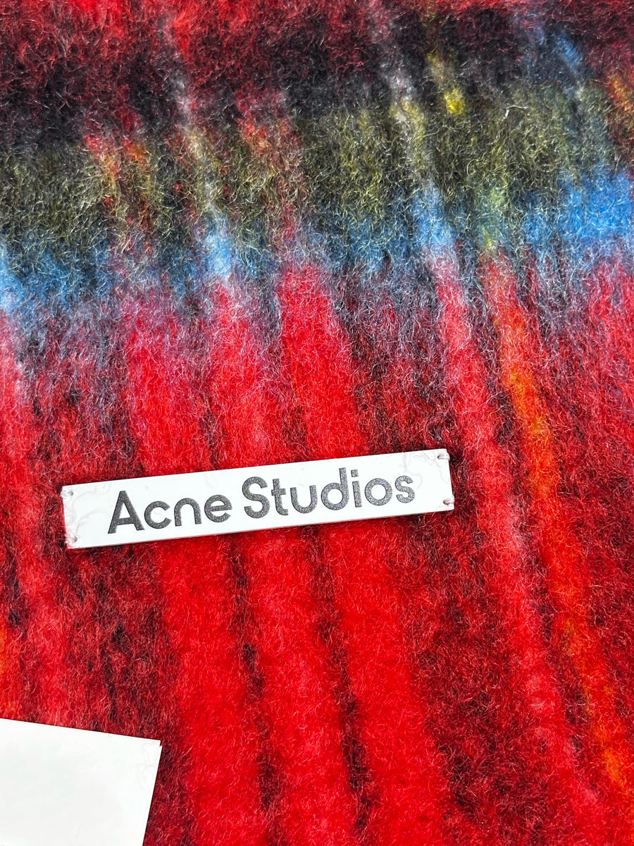 Acne Studios Mohair Check Scarf  (FN-UX-SCAR000458)