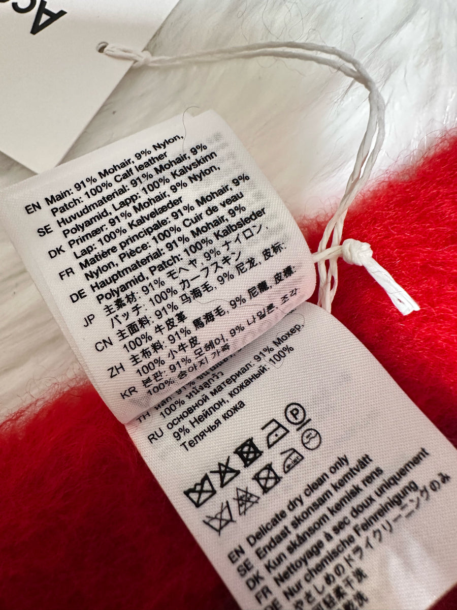 Acne Studios Mohair Check Scarf  (FN-UX-SCAR000458)