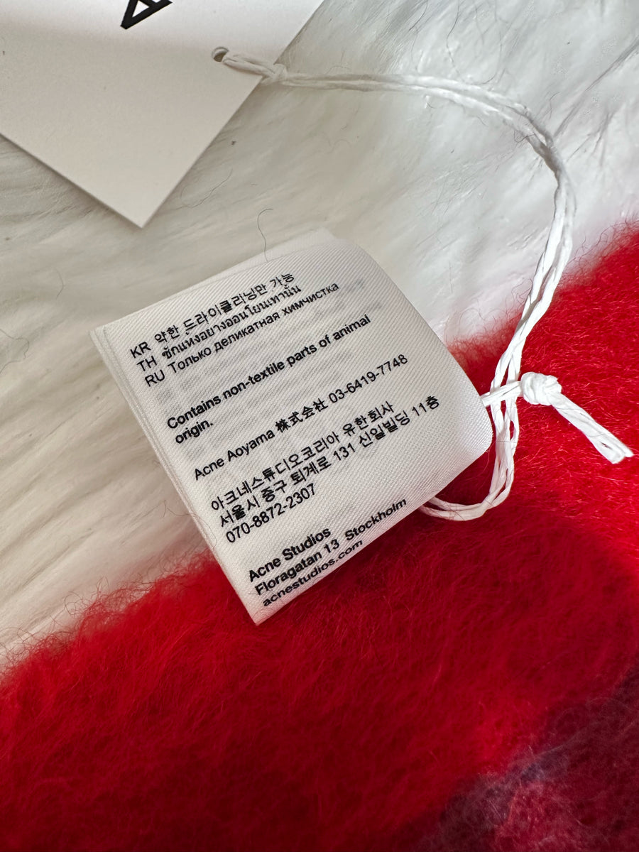 Acne Studios Mohair Check Scarf  (FN-UX-SCAR000458)