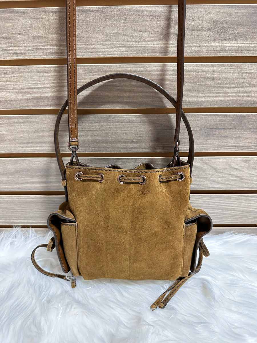 Acne Studios Suede Multi Pocket Mini Bucket Bag (A10458)