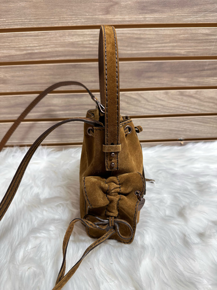 Acne Studios Suede Multi Pocket Mini Bucket Bag (A10458)