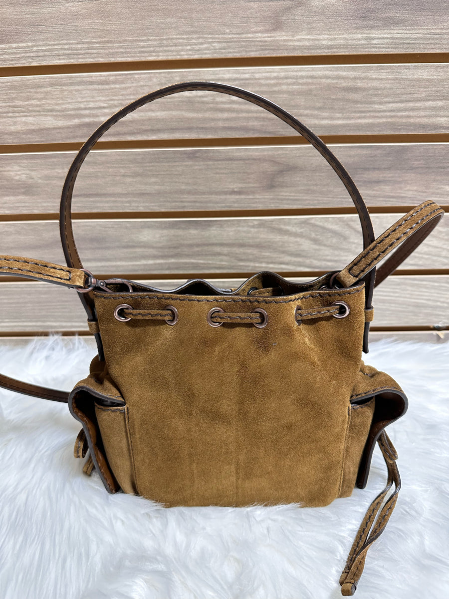 Acne Studios Suede Multi Pocket Mini Bucket Bag (A10458)