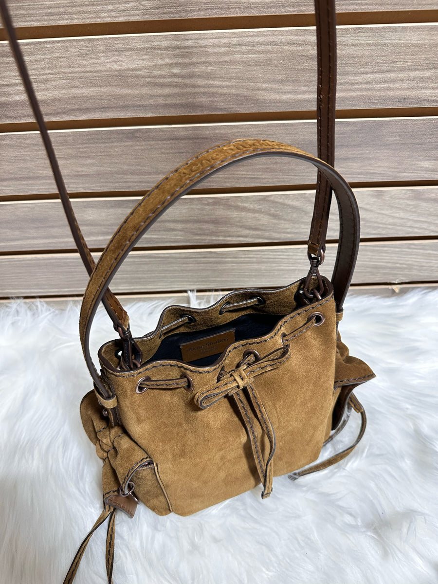 Acne Studios Suede Multi Pocket Mini Bucket Bag (A10458)