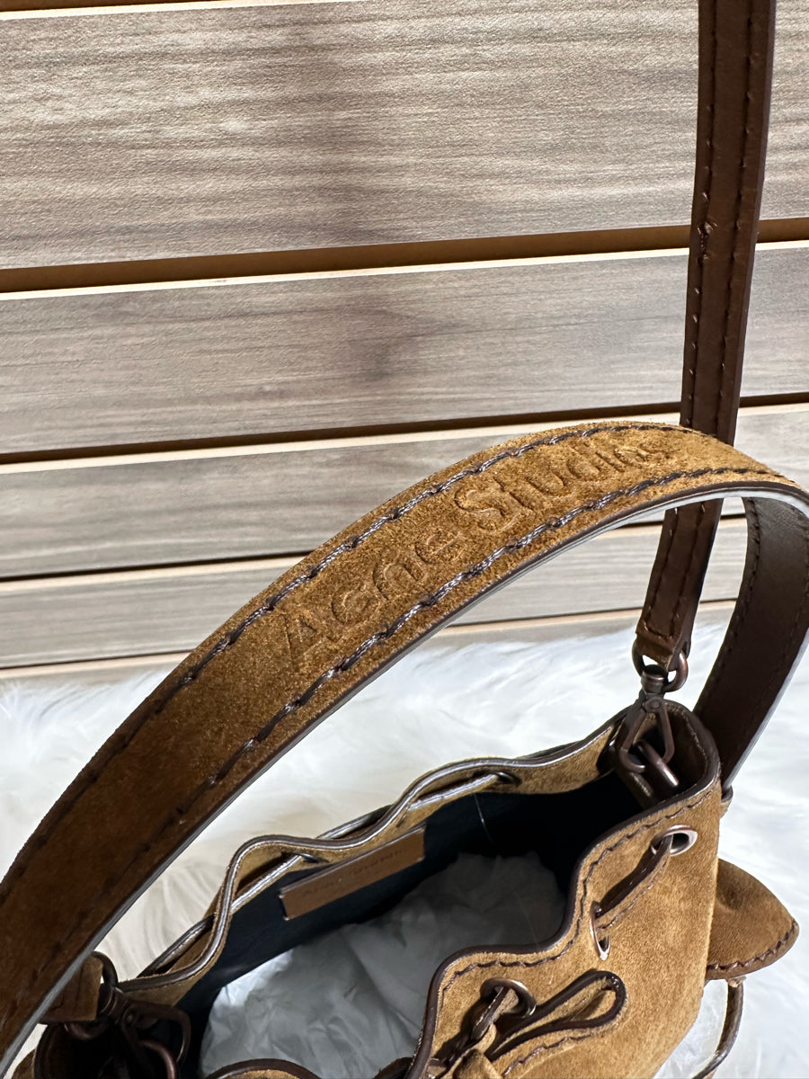 Acne Studios Suede Multi Pocket Mini Bucket Bag (A10458)