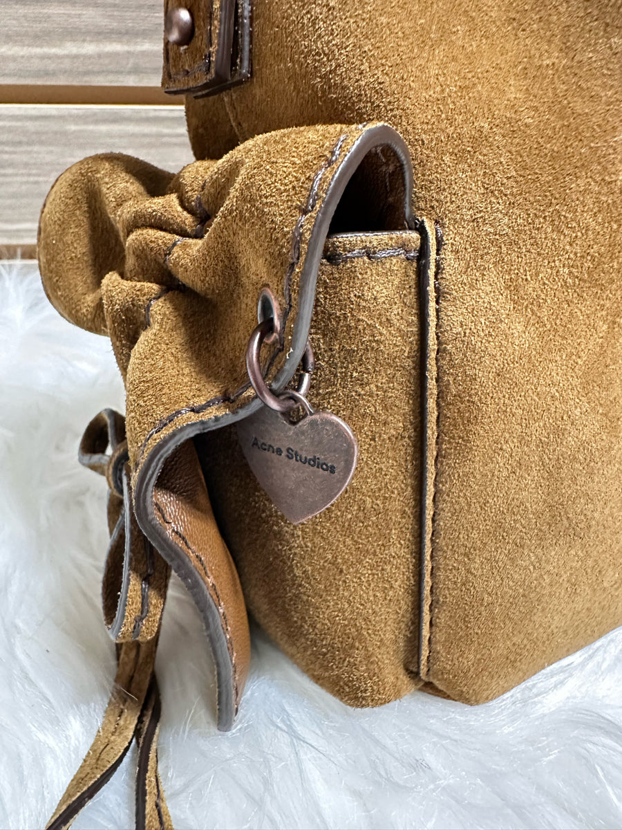 Acne Studios Suede Multi Pocket Mini Bucket Bag (A10458)