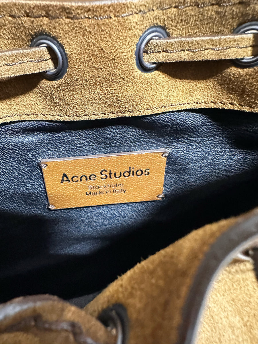 Acne Studios Suede Multi Pocket Mini Bucket Bag (A10458)