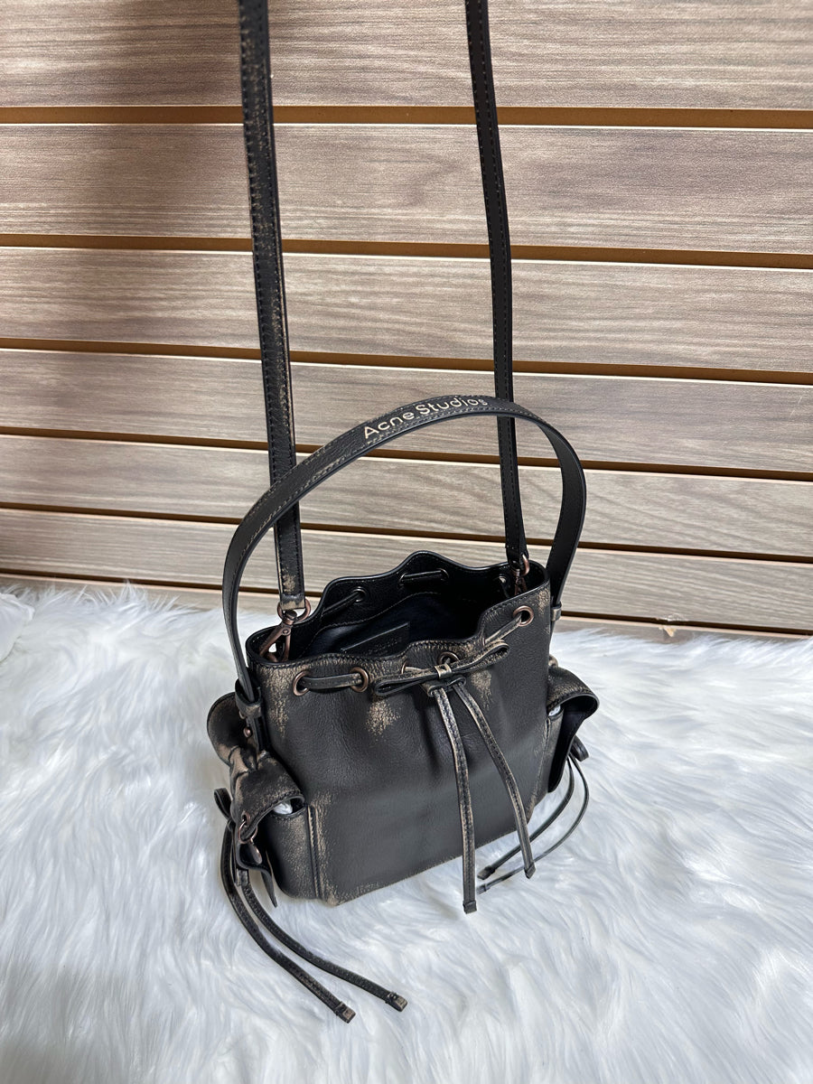 Acne Studios Vintage Multi Pocket Mini Bucket Bag (A10466)