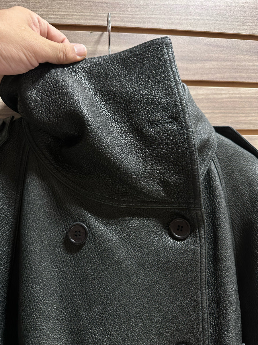 Acne Studios Lamb Leather Trench Coat (FN-WN-LEAT000445)