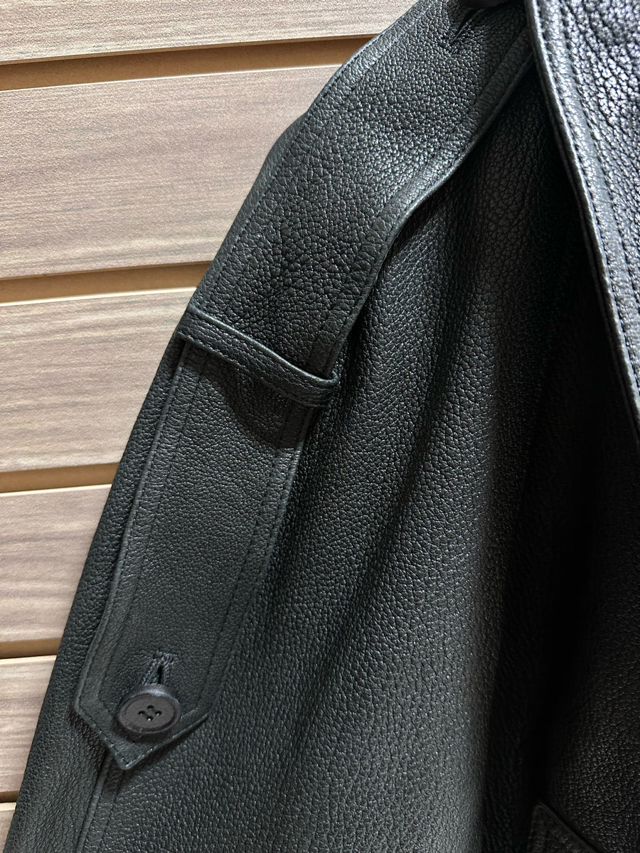 Acne Studios Lamb Leather Trench Coat (FN-WN-LEAT000445)