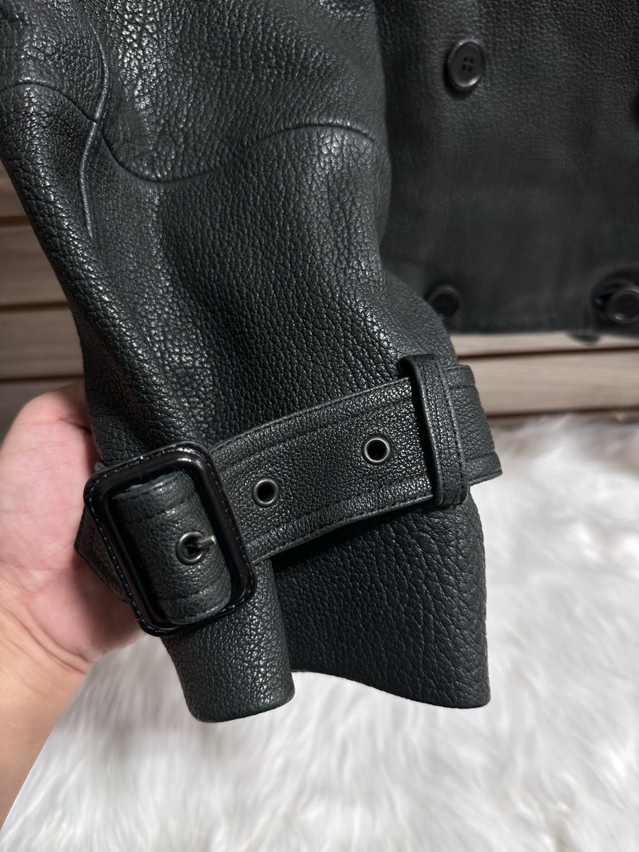 Acne Studios Lamb Leather Trench Coat (FN-WN-LEAT000445)