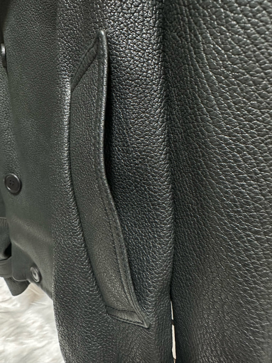 Acne Studios Lamb Leather Trench Coat (FN-WN-LEAT000445)