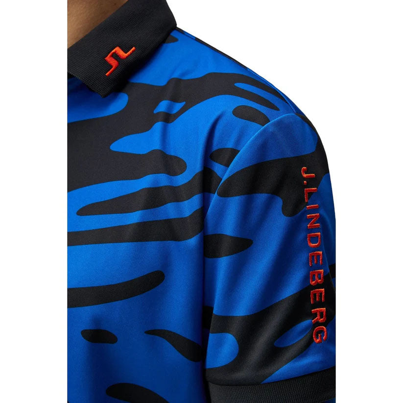 J.Lindeberg Tour Tech Regular Fit Print Polo Shirt (GMJT09167)