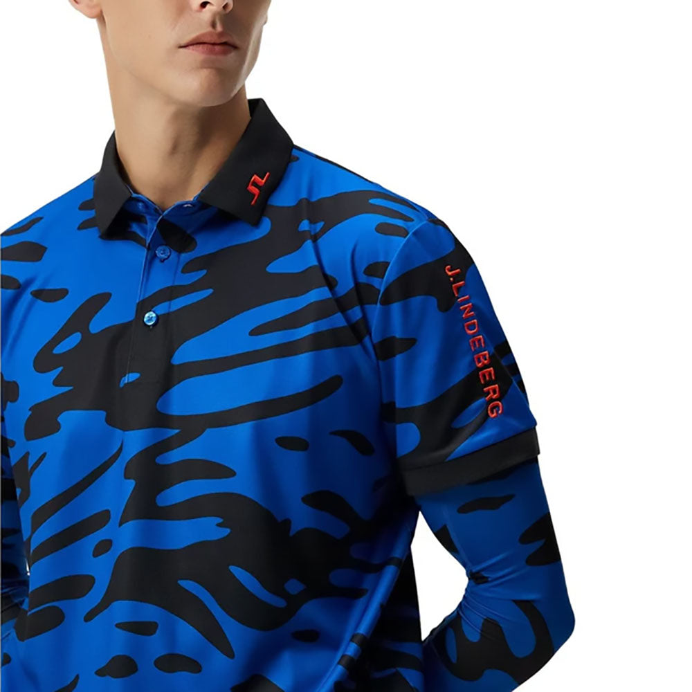 J.Lindeberg Tour Tech Regular Fit Print Polo Shirt (GMJT09167)