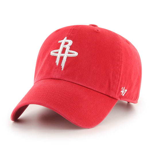 Houston Rockets red Clean Up cap front