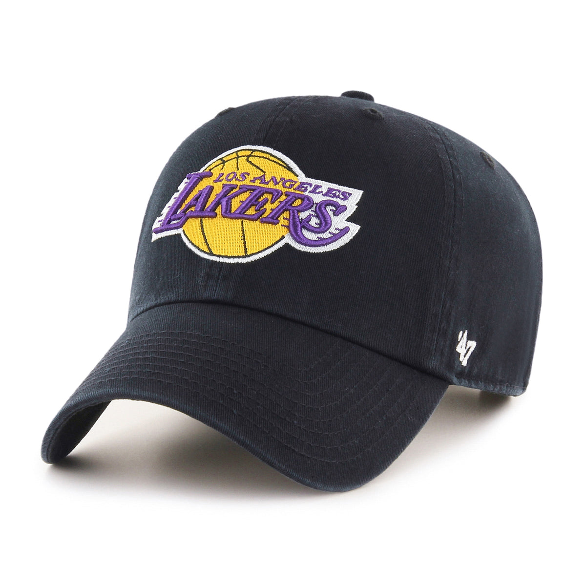Los Angeles Lakers youth black Clean Up cap front