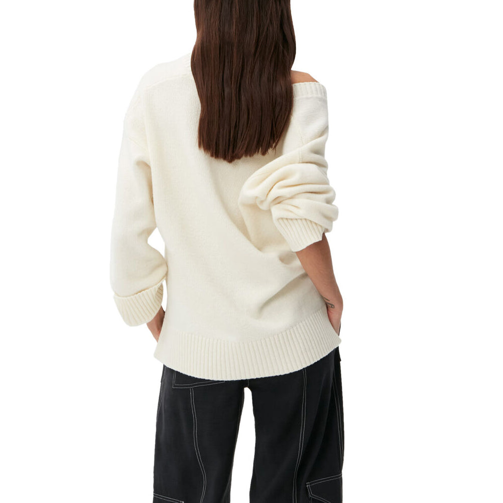 GANNI Logo Crewneck Sweatshirt (K1760)
