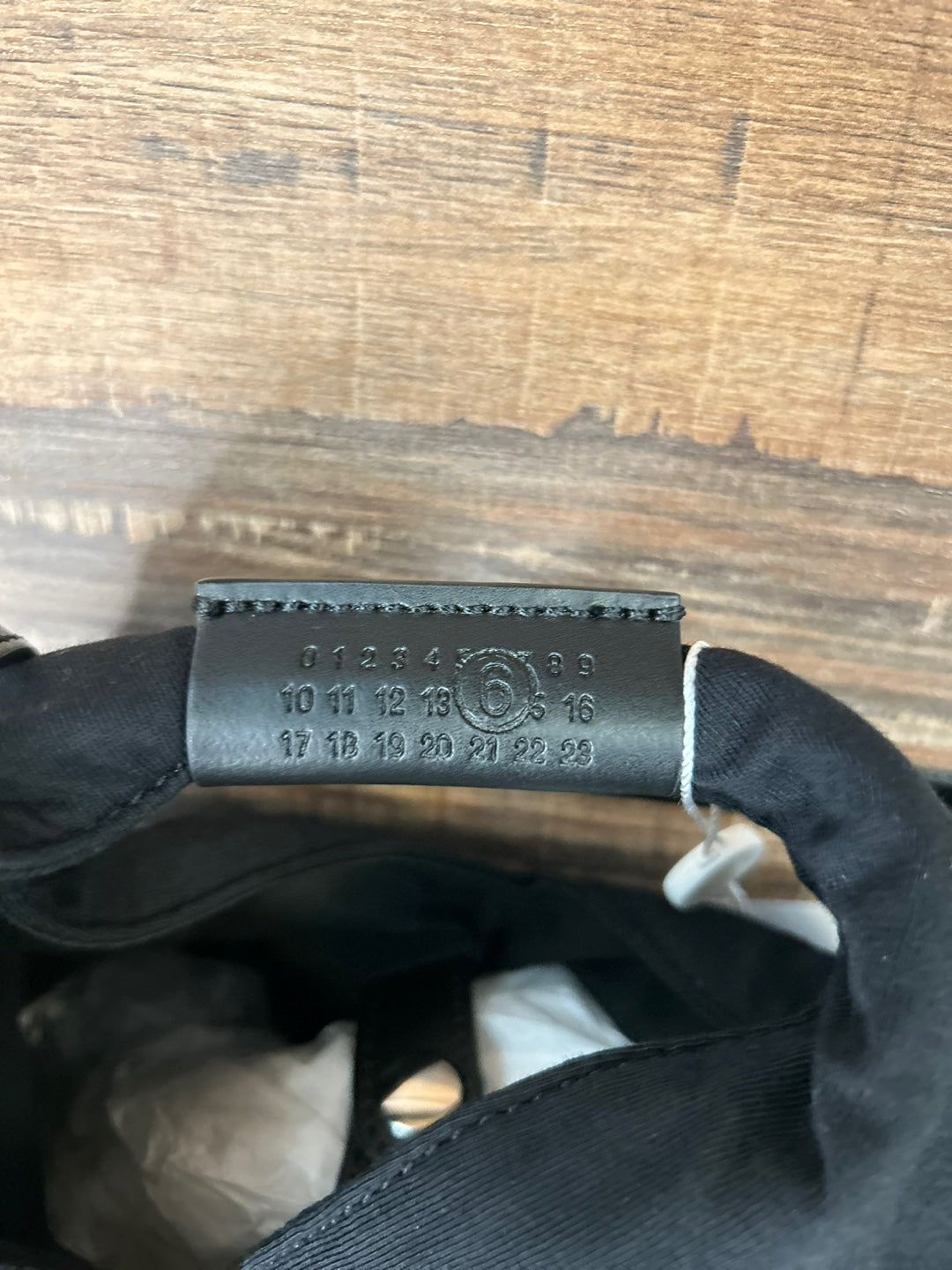 Maison Margiela 6 Japanese Bag with Blue Logo Print (SB6WD0026)