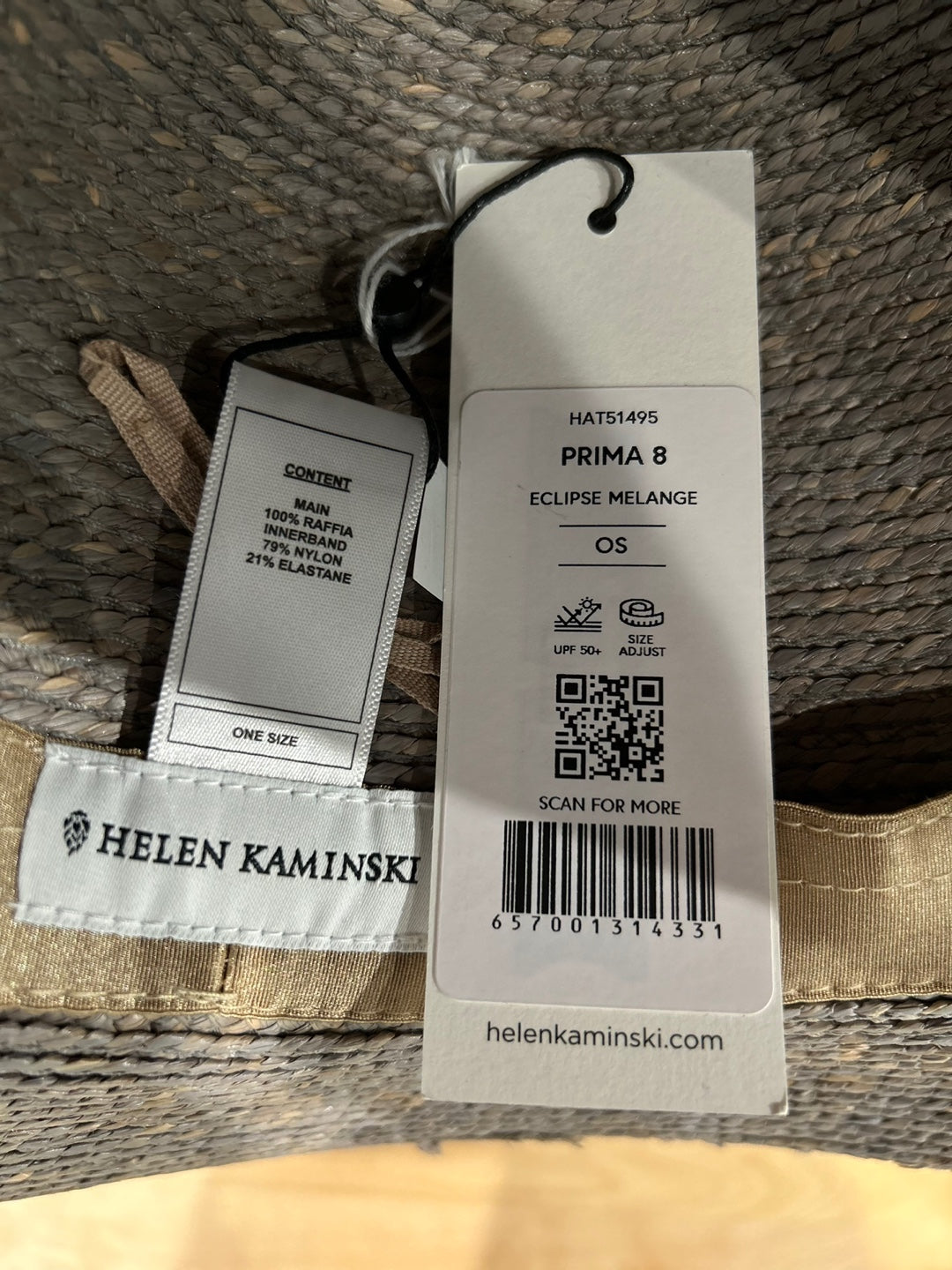 Helen Kaminski Prima 8 Raffia Hat (HAT51495)