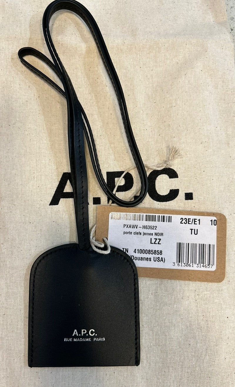 A.P.C. Leather Card Holder (PXAWV M63522)