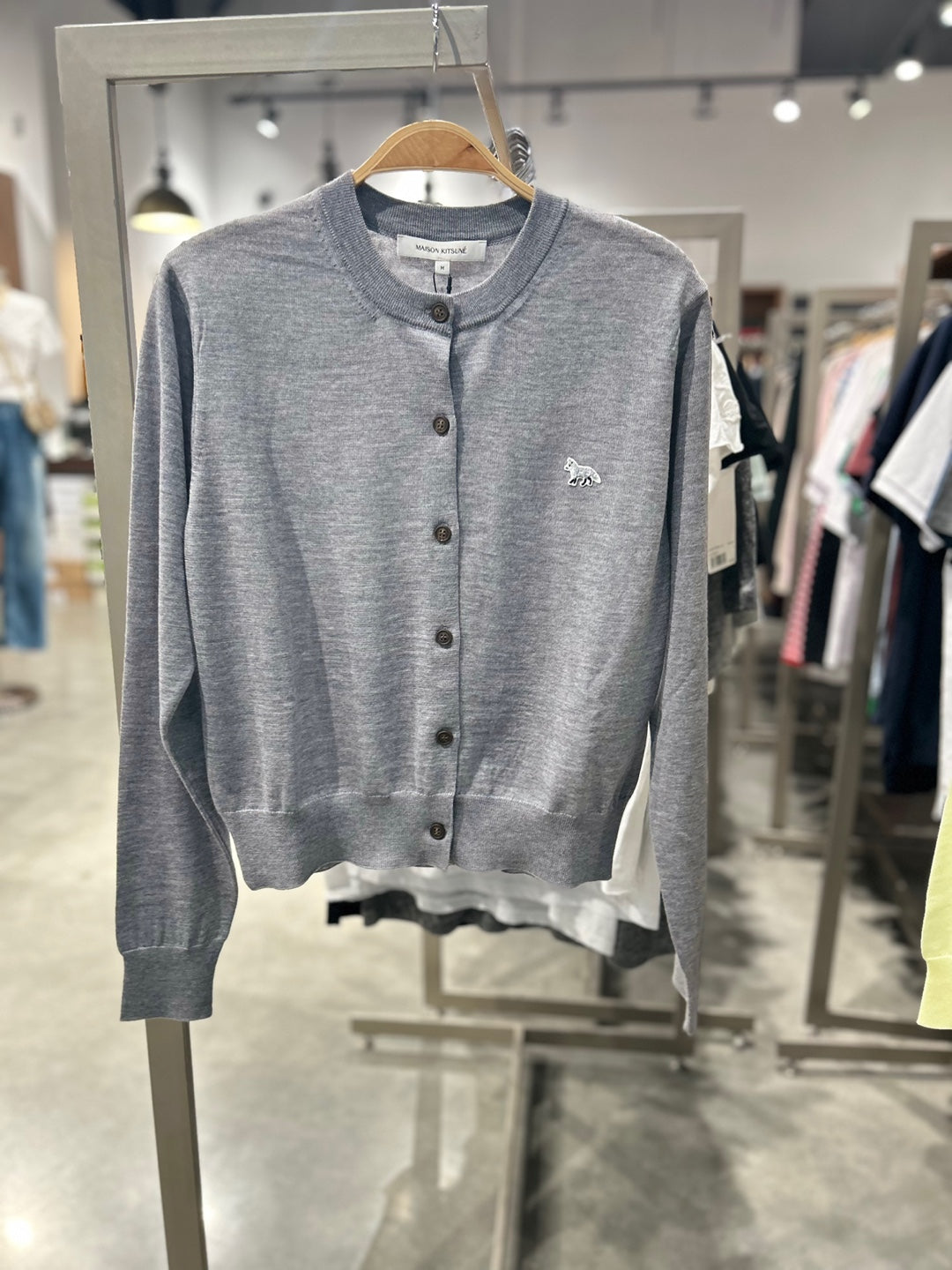 Maison Kitsuné Baby Fox Patch Regular Cardigan (MW00507KT1036)