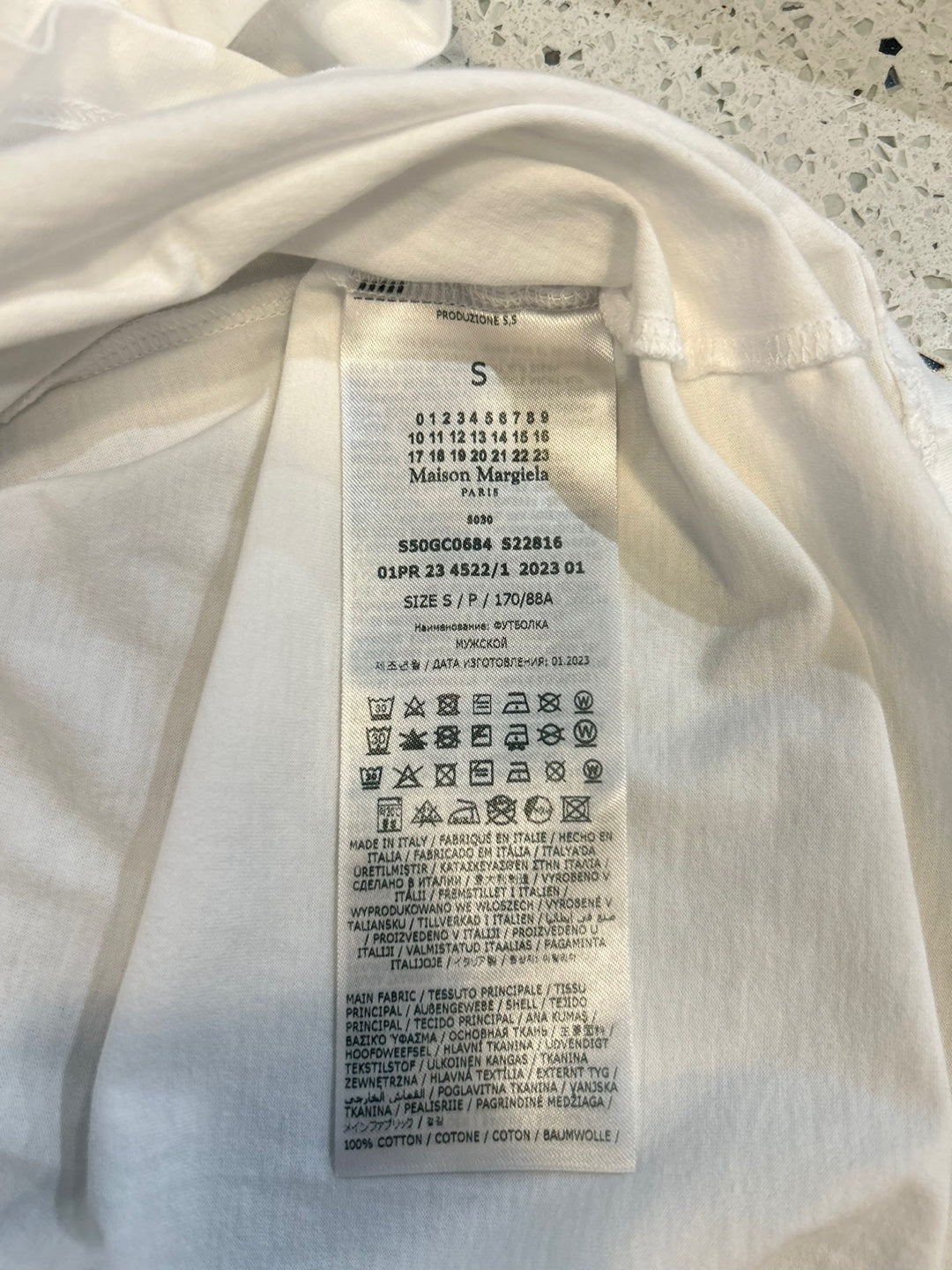 Maison Margiela Numerics Logo T-Shirt (S50GC0684 S22816)