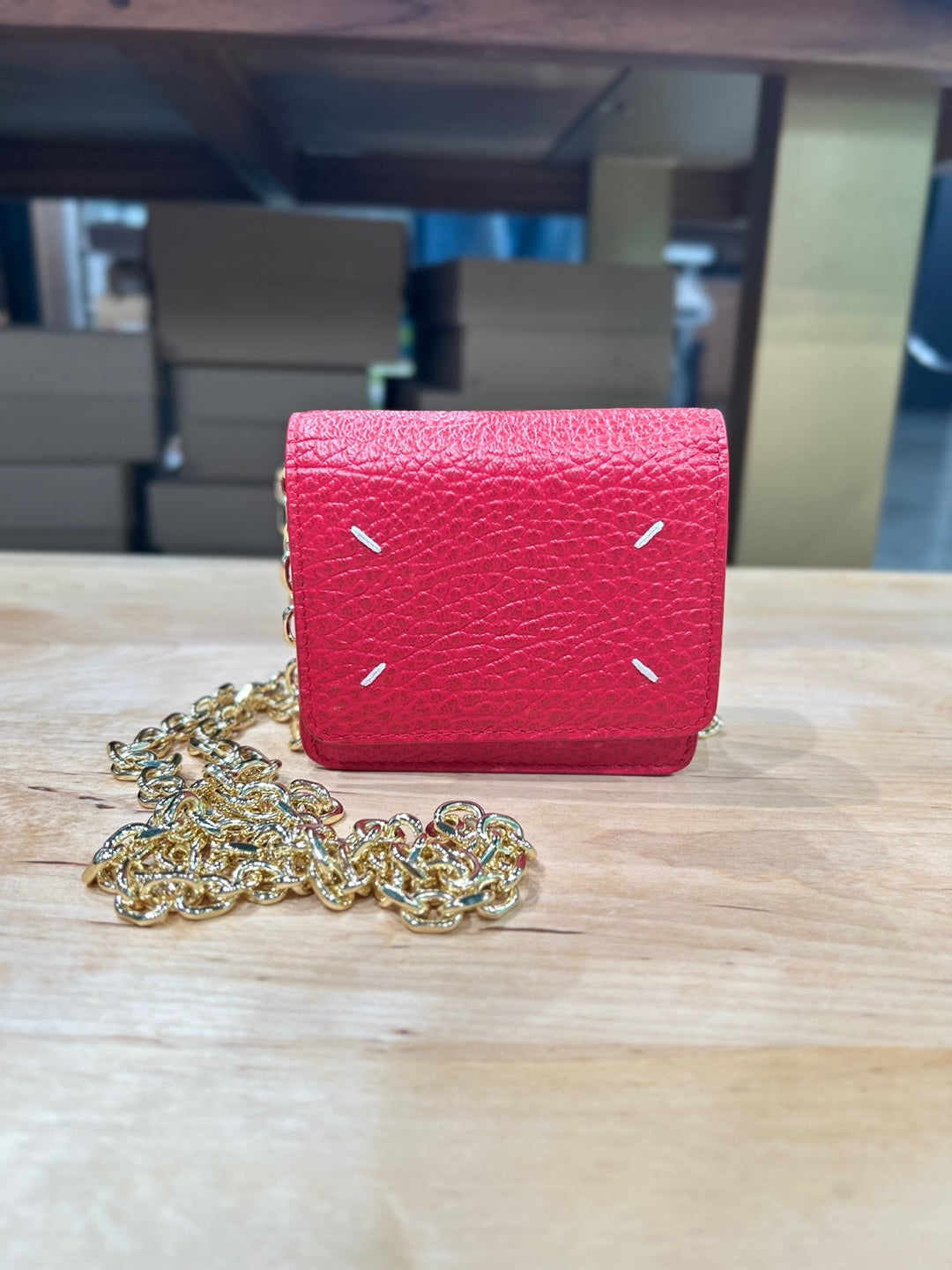 Maison Margiela FOUR STITCHES CHAIN WALLET (SA3UI0009 P4455)